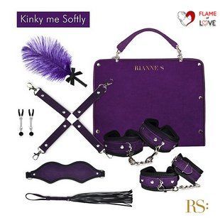 Подарунковий набір для BDSM RIANNE S &mdash; Kinky Me Softly Purple: 8 предметів для задоволення