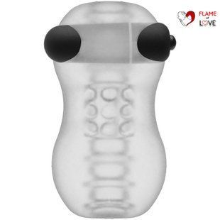 Мастурбатор з віброкулею Doc Johnson GoodHead &ndash; Vibrating Helping Head Pro &ndash; Frost