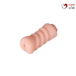 Двосторонній мастурбатор Pocket Anal Stroker Adriana Flesh, вагіна та попка