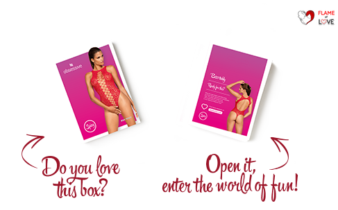 Ажурний бодістокінг із ефектом шнурівки Obsessive B120 teddy red S/M/L, червоний