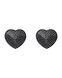 Накладки-серця на соски зі стразами Obsessive A750 nipple covers, чорні - 3