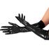Глянсові вінілові рукавички Art of Sex - Lora, розмір M, колір Чорний - 2