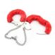 Наручники Roomfun Metal Handcuff With A Long Chain, Red, Червоний - 5