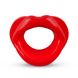 Силіконова капа-розширювач для рота у формі губ / капа-губи XOXO Blow Me A Kiss Mouth Gag - Red - 1