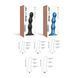 Насадка для страпона Strap-On-Me Dildo Plug Balls Black M - 4