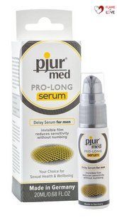 Пролонгувальний гель pjur MED Prolong Serum 20 мл, створює невидиму плівку, що знижує чутливість