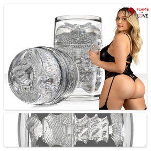 Мастурбатор Fleshlight Quickshot Mia Malkova, зі зліпком попки та вагіни, компактний, для пар та мін