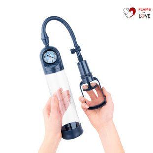 Вакуумна помпа для пеніса Boners Penispump With Pressure Gauge