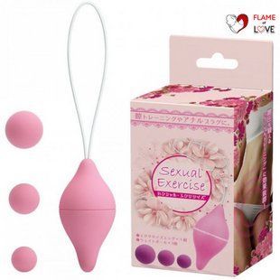 Набір вагінальних тренажерів Кегеля Sexual Exercise, Pink