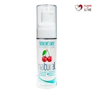 Лубрикант на водній основі з екстрактом фітопланктону Amoreane Cherry (50 мл), морський колаген