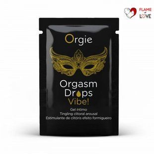 ПРОБНИК/Кліторальні краплі з вібрацією Orgie Orgasm Drops Vibe, 2 мл