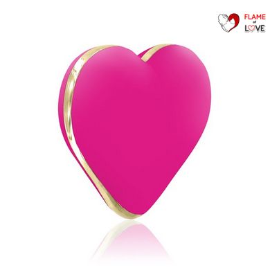 Вібратор-сердечко Rianne S: Heart Vibe Rose, 10 режимів, медичний силікон, подарункове паковання