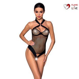 Сітчастий боді з халтером Passion Amanda Body S/M, black