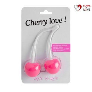 Вагінальні кульки Love To Love CHERRY LOVE, діаметр 3,5 см, маса 77 г