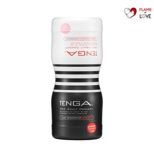 Мастурбатор Tenga Dual Sensation Cup EXTREMES, двосторонній, 2в1 &mdash; ніжна та жорстка стимуляція
