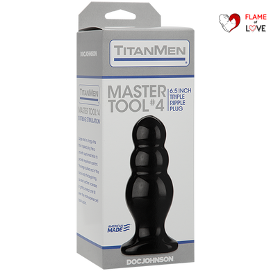 Анальний стимулятор Doc Johnson Titanmen Tools - Master, діаметр 6,6 см