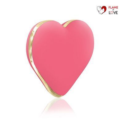 Вібратор-сердечко Rianne S: Heart Vibe Coral, 10 режимів, медичний силікон, подарункове паковання