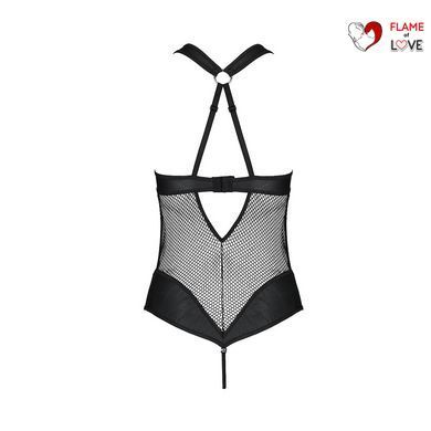Сітчастий боді з халтером Passion Amanda Body S/M, black