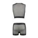 Комплект чоловічої білизни на шнурівці Passion 053 SET WILLIAM L/XL Black, жилет, боксери - 6