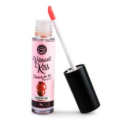 Блеск для губ с эффектом вибрации Secret Play Strawberry Gum Lip Gloss Vibrant Kiss, 6 г