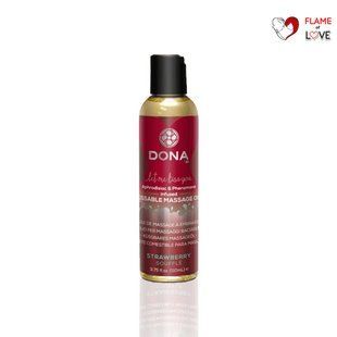 Масажне масло DONA Kissable Massage Oil Strawberry Souffle (110 мл), One Size