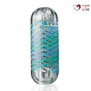 Мастурбатор Tenga Spinner 04 Pixel Cool Edition з пружною стимулювальною спіраллю всередині, One Size