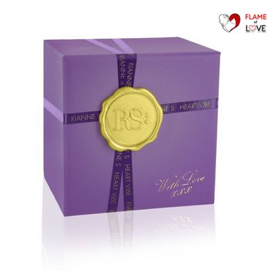 Вібратор-сердечко Rianne S: Heart Vibe Purple, 10 режимів, медичний силікон, подарункове паковання