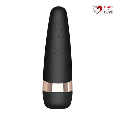 Вакуумний кліторальний стимулятор Satisfyer Pro 3+ Vibration з вібрацією та дуже м'яка яким кінчиком