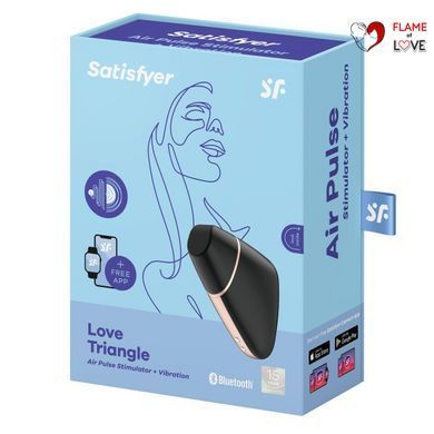 Вакуумний стимулятор клітора Satisfyer Love Triangle Sucking, чорний