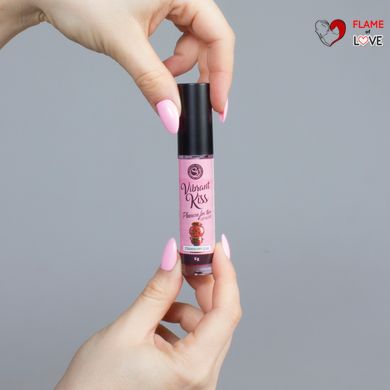 Блиск для губ із ефектом вібрації Secret Play Strawberry Gum Lip Gloss Vibrant Kiss, 6 г