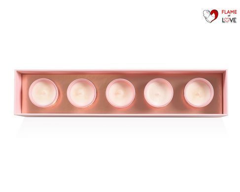Набір масажних свічок 5 ароматів-афродизіаків Mini Massage Candles Collection, 5 х 35 гHighOnLove (Канада)