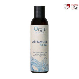 Лубрикант на водній основі Orgie All Natural Acqua, 150 мл, нелипкий, гладенький, натуральний склад