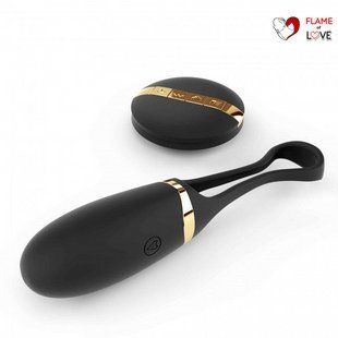 Виброяйце Dorcel Secret Delight Gold з пультом ДК, з турборежимом і голосовим керуванням