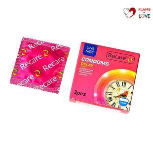 Презервативи Recare Delay Candy Condoms 3 шт, пролонгувальний ефект, цукерковий аромат