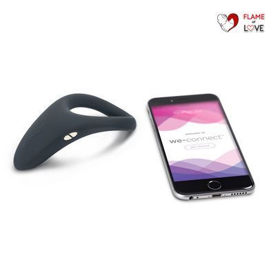 Смарт-віброкільце під одяг VERGE BY WE-VIBE SLATE, охоплює пеніс та мошонку, 10 режимів