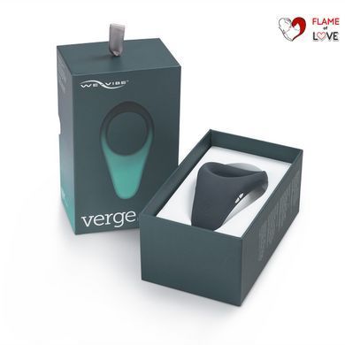 Смарт-віброкільце під одяг VERGE BY WE-VIBE SLATE, охоплює пеніс та мошонку, 10 режимів