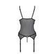 Корсет із підв&rsquo;язками та ажурним ліфом Passion CHRISTA CORSET S/M, black, стрінги в комплекті - 6