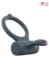 Ерекційне кільце Dorcel Power Clit Plus з вібрацією, перезаряджається, з язичком та щіточкою