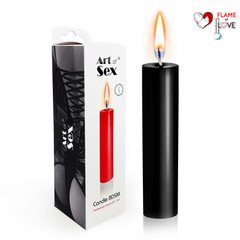 Чорна свічка воскова Art of Sex size M 15 см низькотемпературна