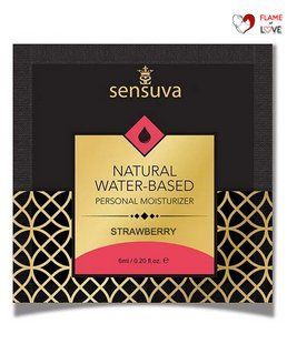 Пробник Sensuva - Natural Water-Based Strawberry (6 мл)
