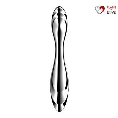 Металевий дилдо Satisfyer Pure Gravity 2, двосторонній, можна нагрівати й охолоджувати, дуже важкий