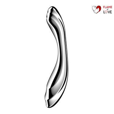 Металевий дилдо Satisfyer Pure Gravity 2, двосторонній, можна нагрівати й охолоджувати, дуже важкий