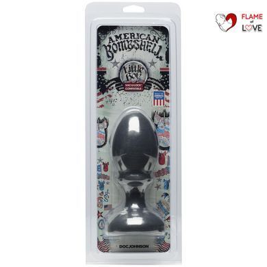 Анальна пробка Doc Johnson American Bombshell Little Boy - Gun Metal, діаметр 5,59 см