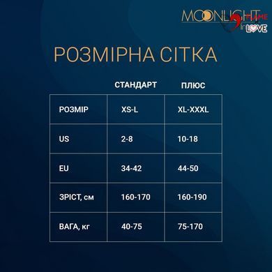 Сукня-бодістокінг Moonlight Plus Model 06 XL-XXXL Black