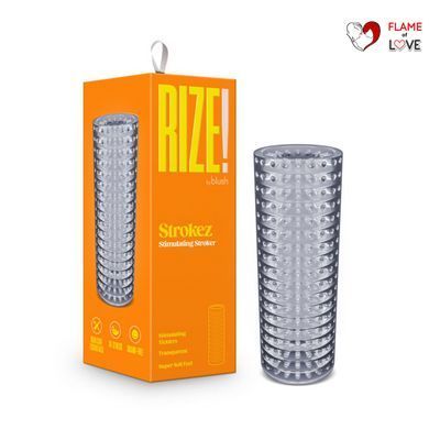 Мастурбатор Blush Rize &ndash; Strokez Masturbator &ndash; Clear, нейтральний, щільне охоплення