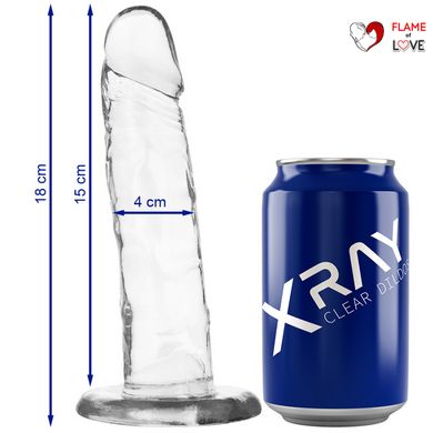 Прозорий фалоімітатор 15 х 4 см XRAY