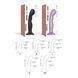 Насадка для страпона Strap-On-Me Dildo Plug P&G Lilas Metallic XL - 4