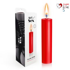 Червона воскова свічка Art of Sex size M 15 см низькотемпературна