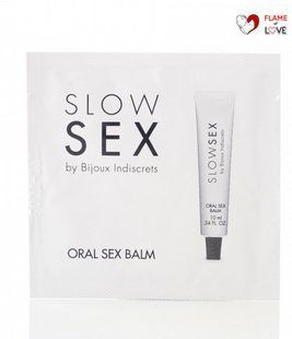 ПРОБНИК Бальзам для орального сексу на водній основі ORAL SEX BALM Slow Bijoux