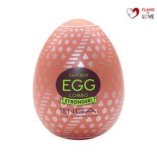 Мастурбатор-яйце Tenga Egg Combo, щільний TPE, пробник лубриканту 5 мл